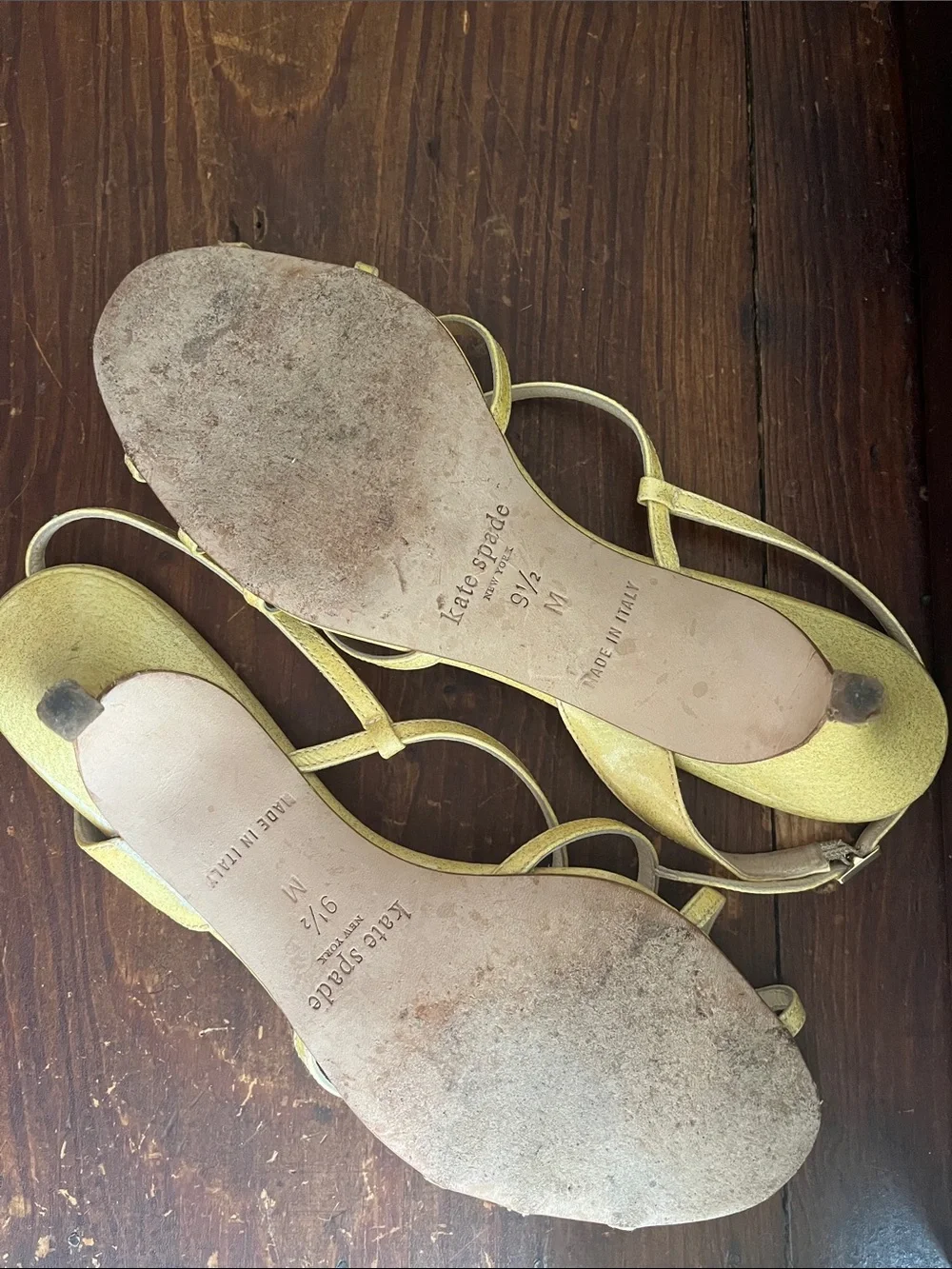 Y2K Kate Spade straps kitten heel